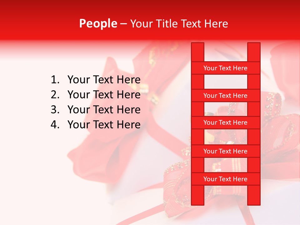 Isolated Present Golden PowerPoint Template