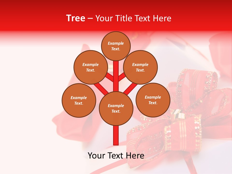 Isolated Present Golden PowerPoint Template