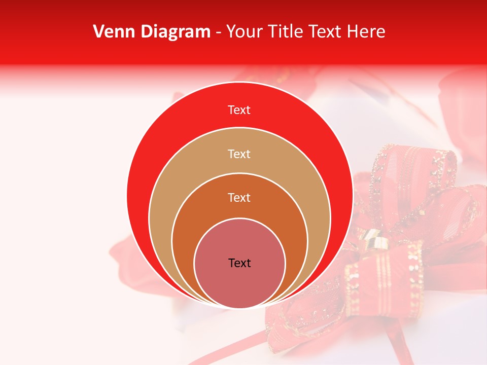 Isolated Present Golden PowerPoint Template