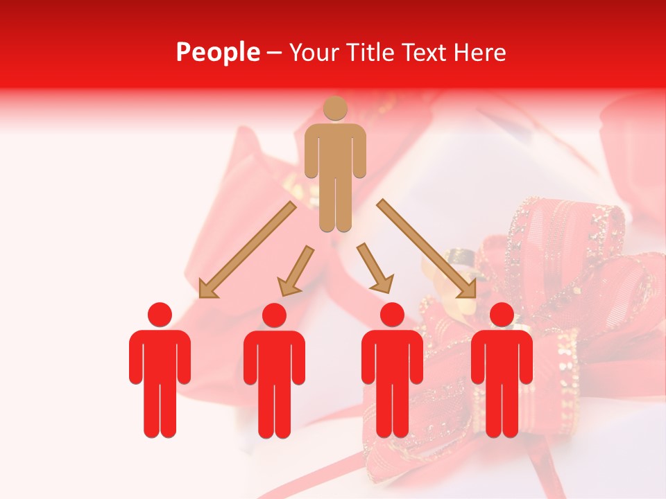 Isolated Present Golden PowerPoint Template