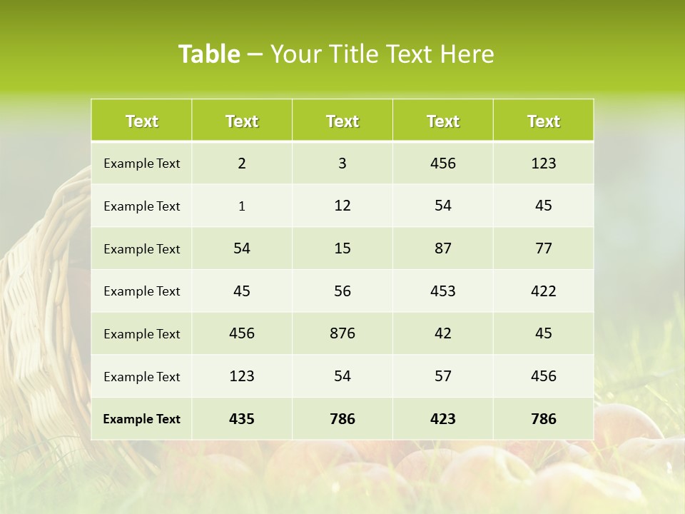 Sunlight Crop Bunch PowerPoint Template