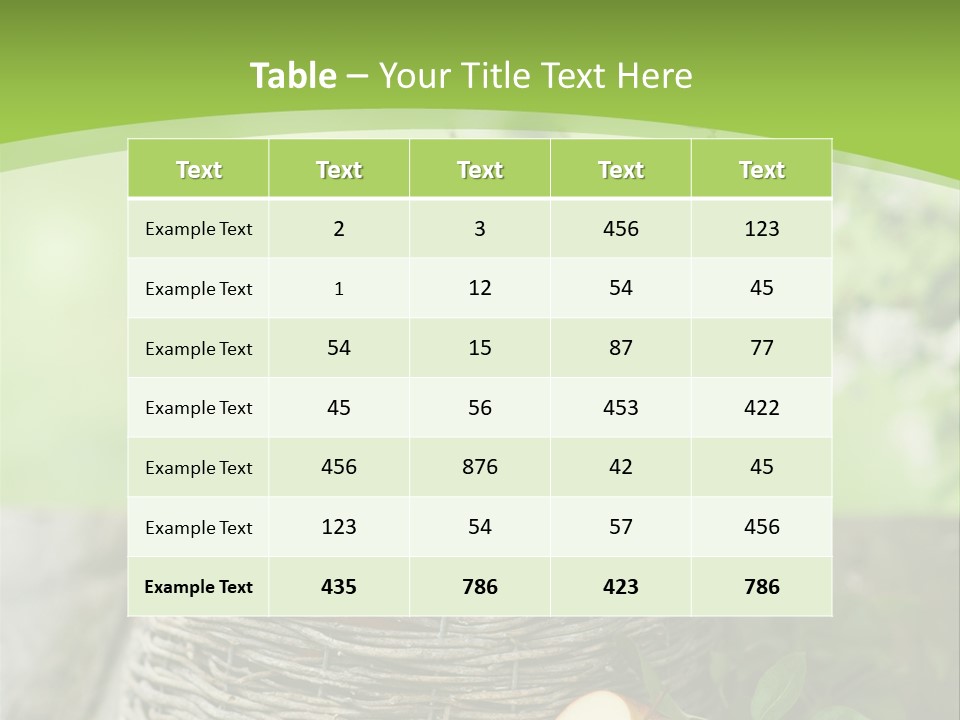 Herbstlich Apfelbaum Erntezeit PowerPoint Template