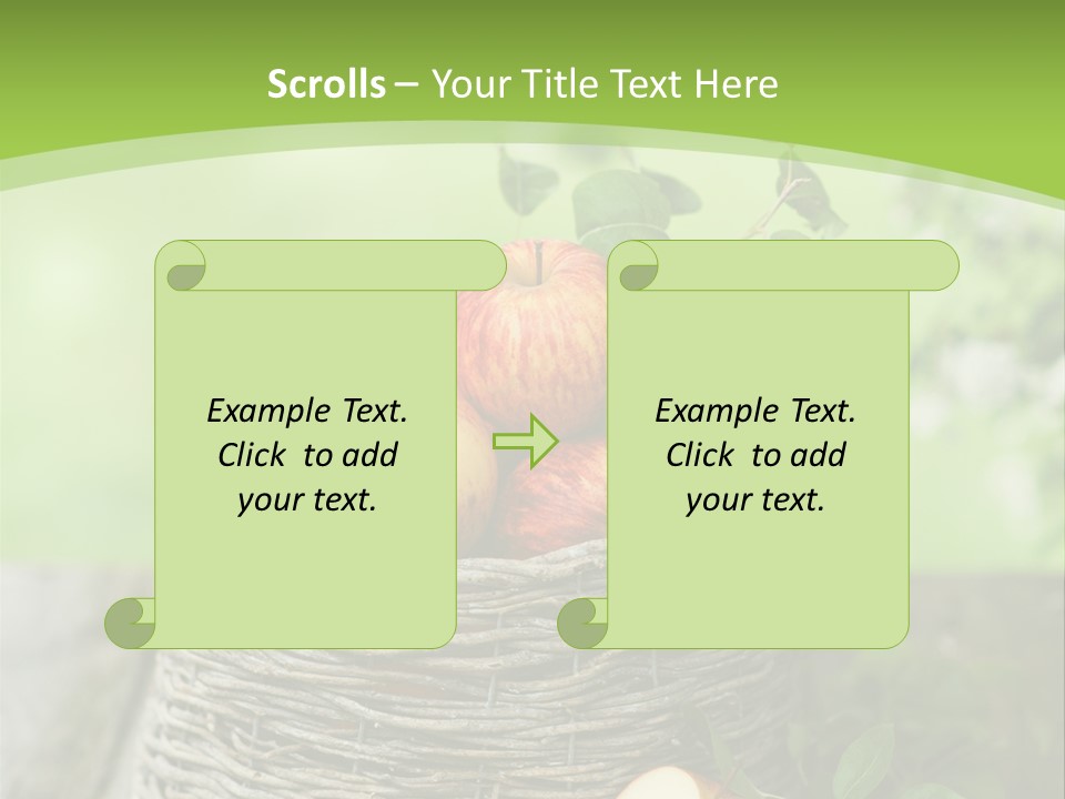 Herbstlich Apfelbaum Erntezeit PowerPoint Template
