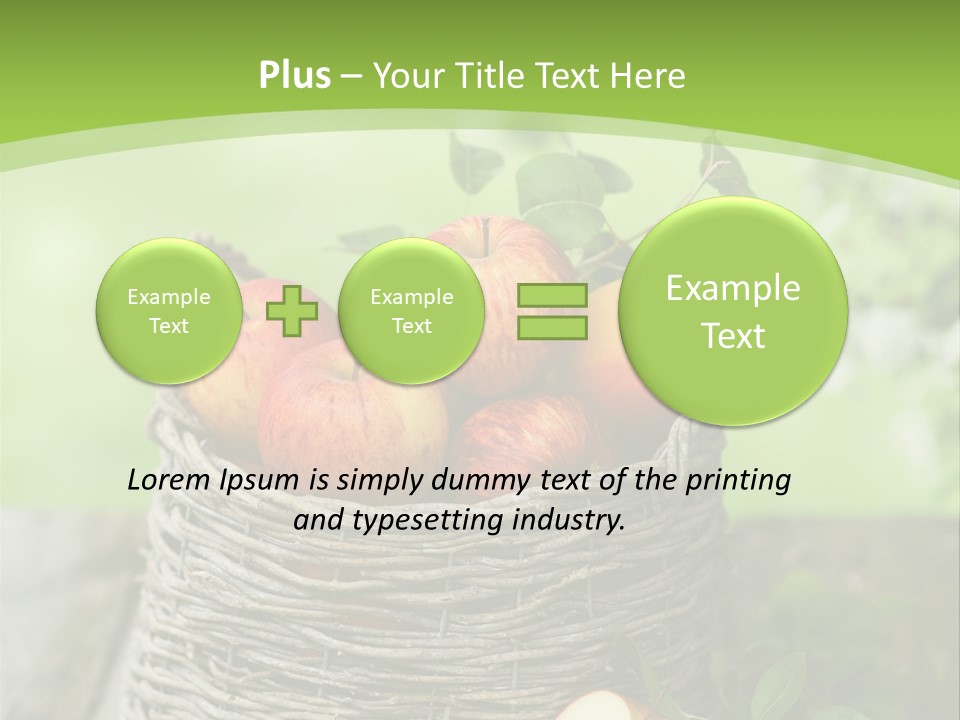 Herbstlich Apfelbaum Erntezeit PowerPoint Template