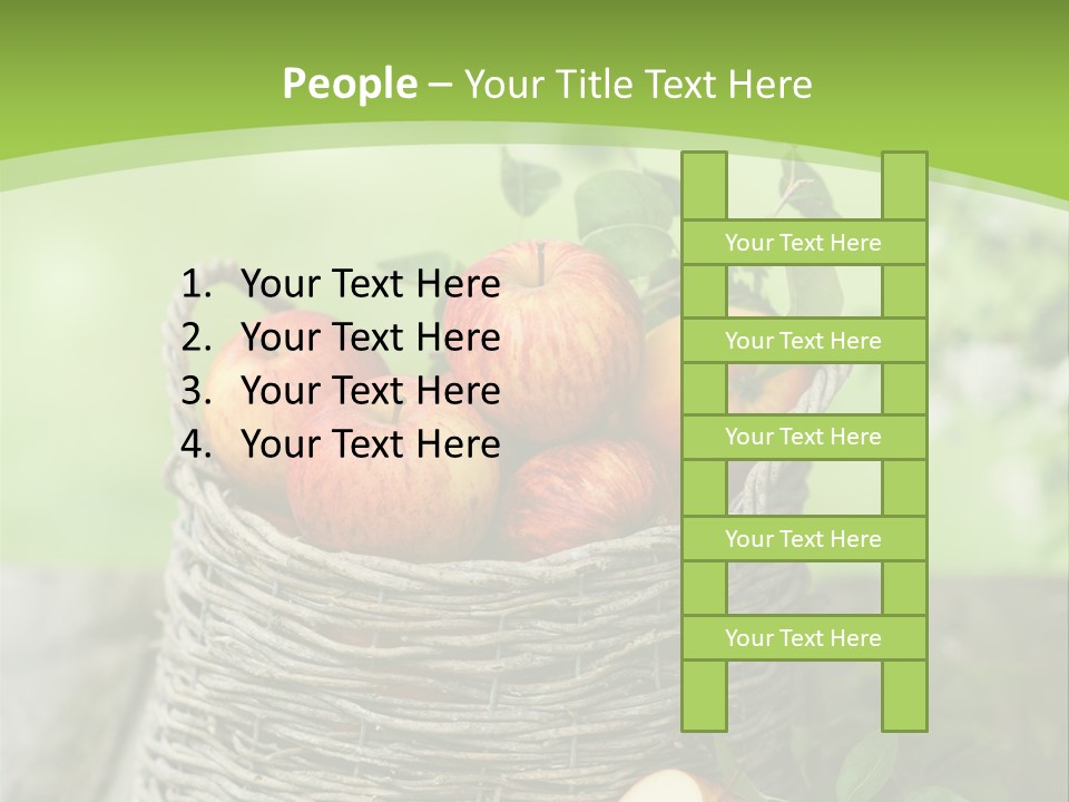 Herbstlich Apfelbaum Erntezeit PowerPoint Template