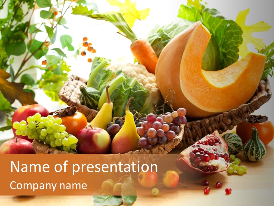 Food Diet Green PowerPoint Template