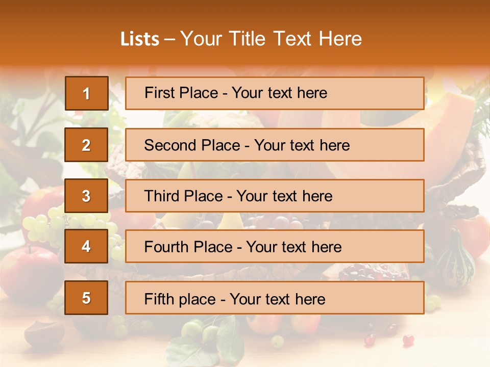Food Diet Green PowerPoint Template
