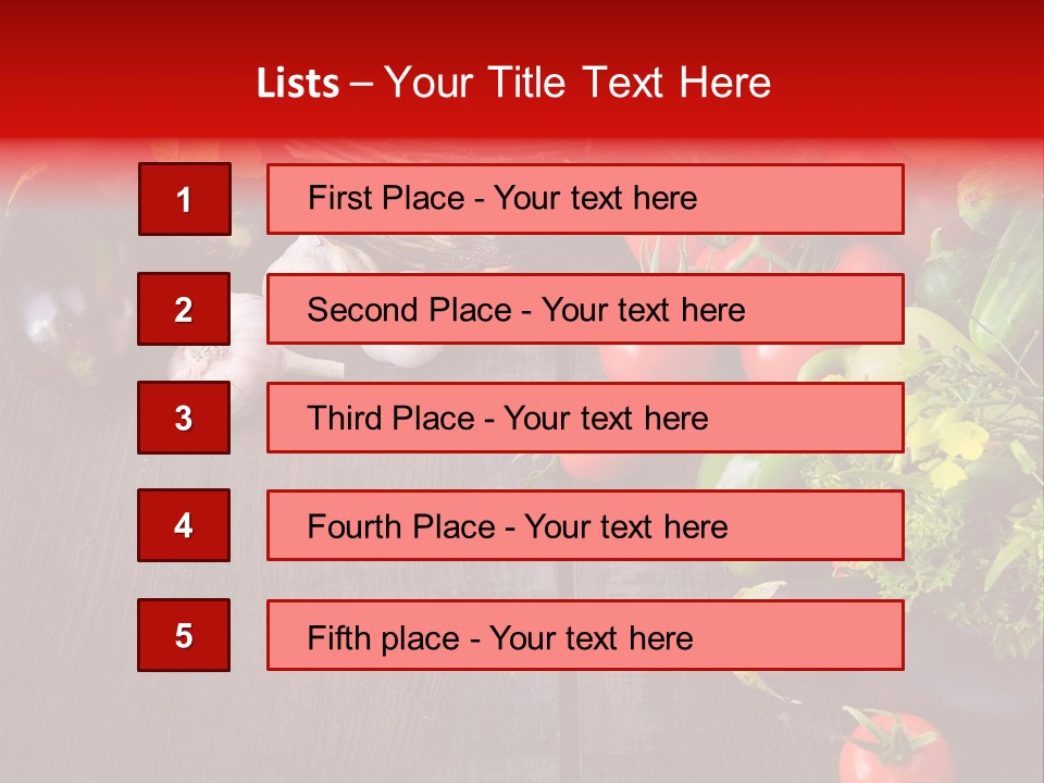 Market Kitchen Fresh PowerPoint Template