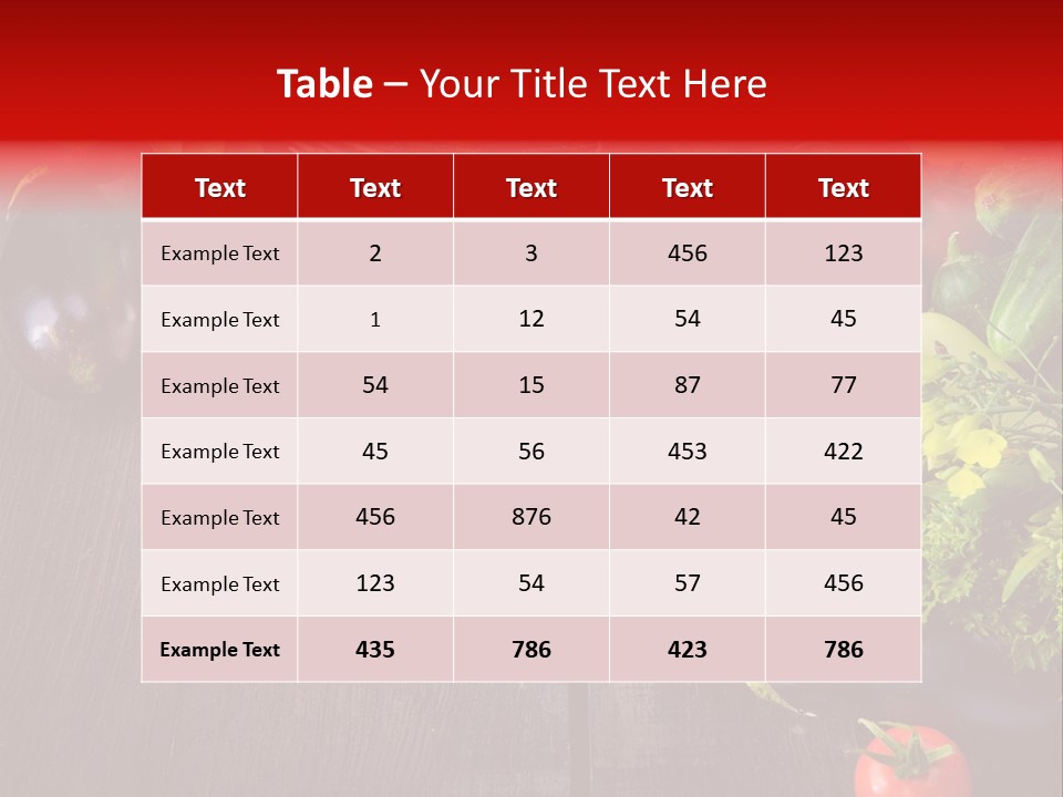 Market Kitchen Fresh PowerPoint Template