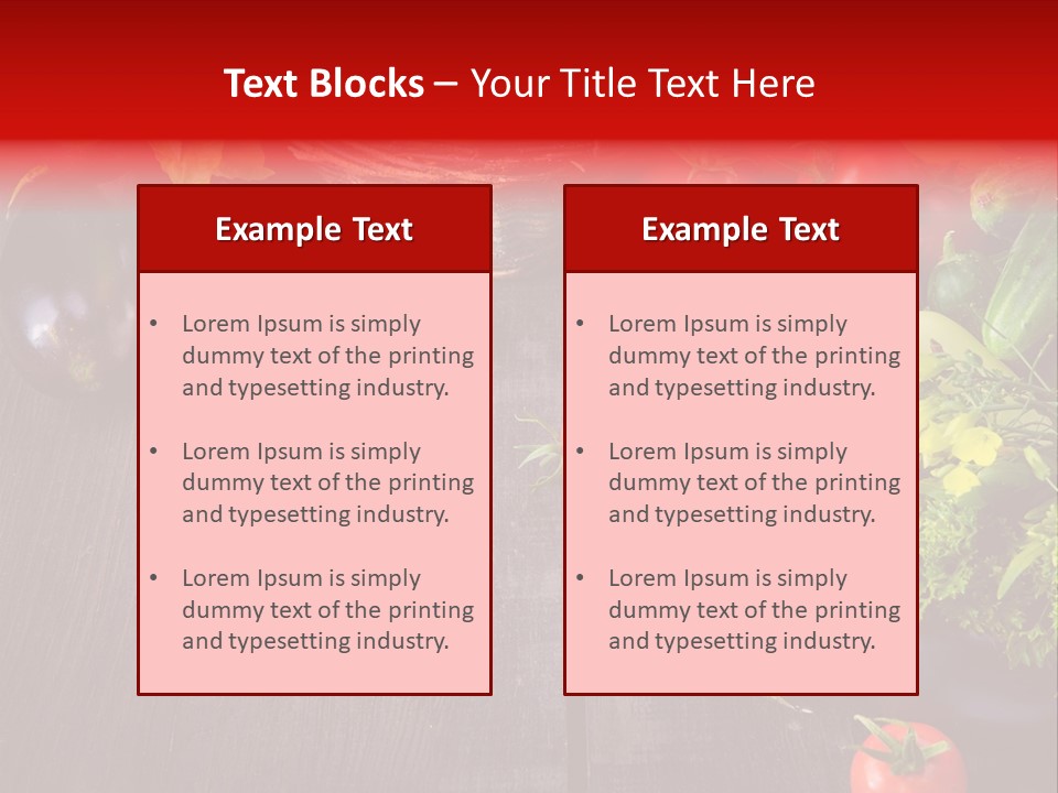 Market Kitchen Fresh PowerPoint Template
