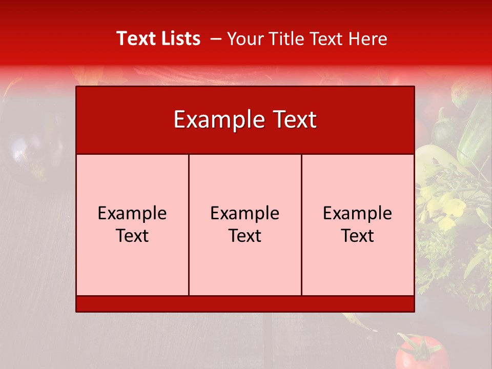 Market Kitchen Fresh PowerPoint Template