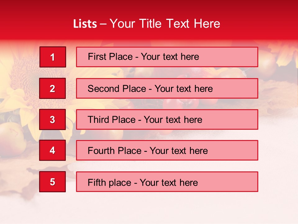 Berry Squash Autumn PowerPoint Template
