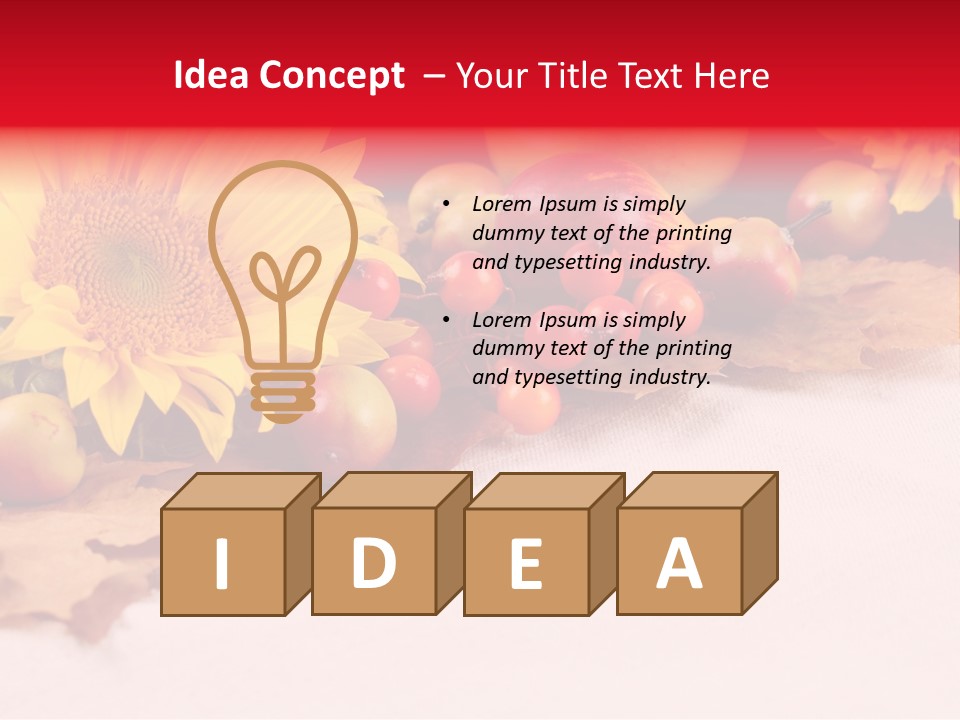 Berry Squash Autumn PowerPoint Template