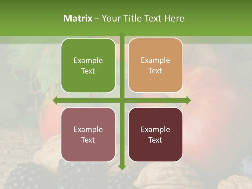 Berry Fresh Walnuts PowerPoint Template