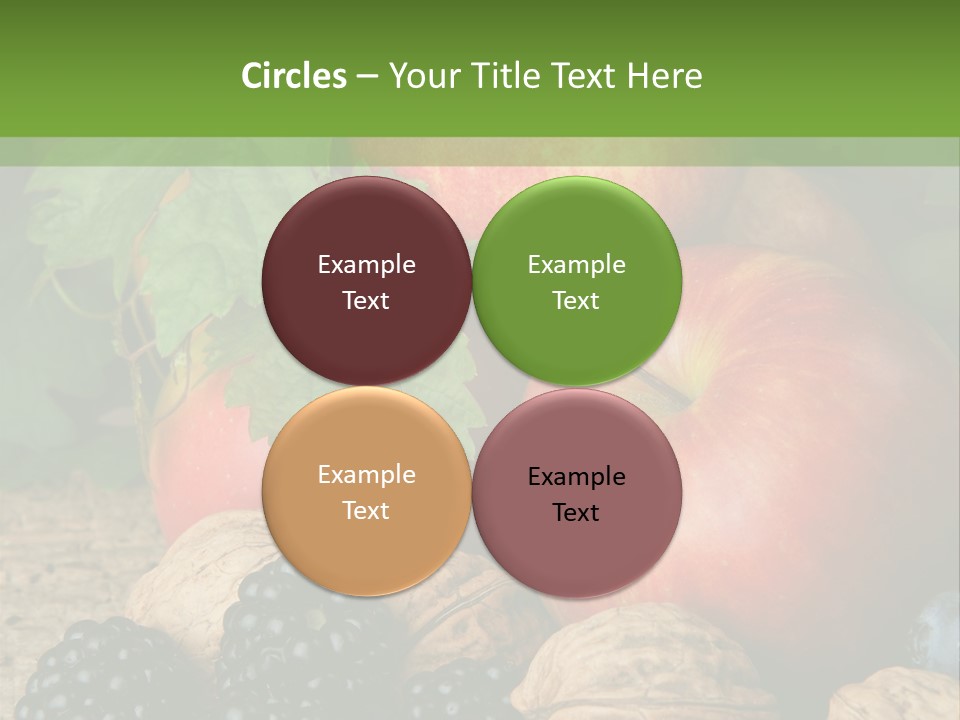 Berry Fresh Walnuts PowerPoint Template