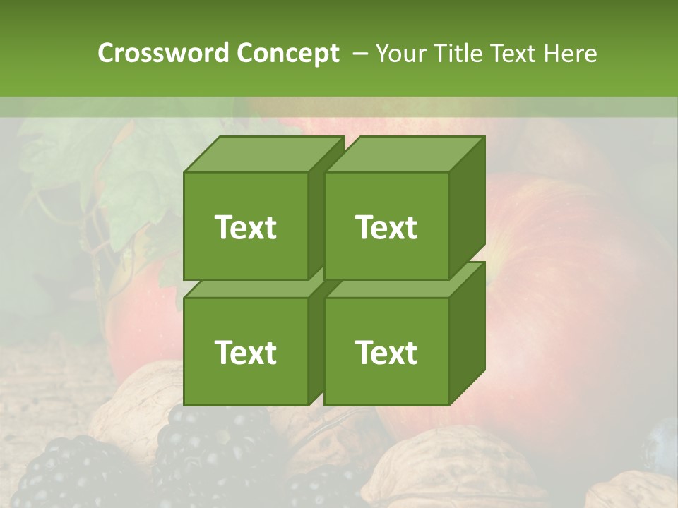 Berry Fresh Walnuts PowerPoint Template