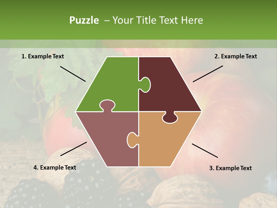 Berry Fresh Walnuts PowerPoint Template