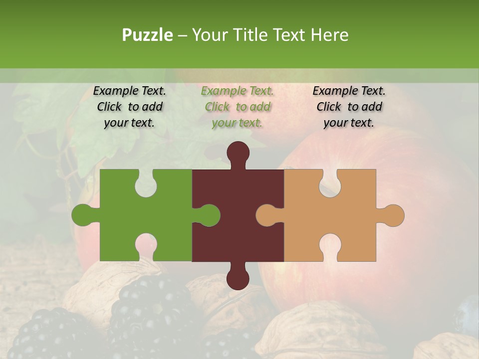 Berry Fresh Walnuts PowerPoint Template