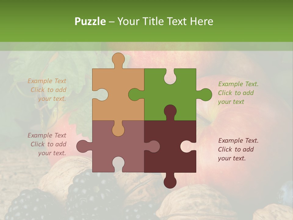 Berry Fresh Walnuts PowerPoint Template