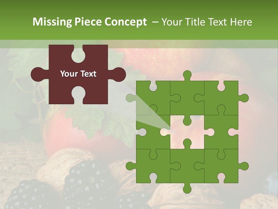 Berry Fresh Walnuts PowerPoint Template