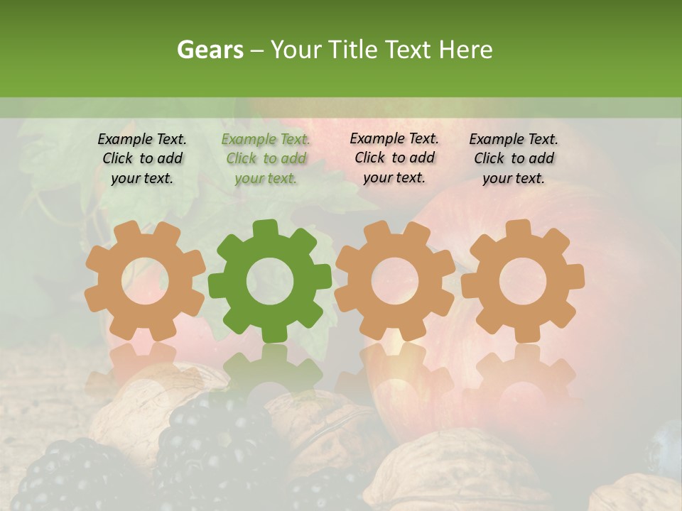 Berry Fresh Walnuts PowerPoint Template