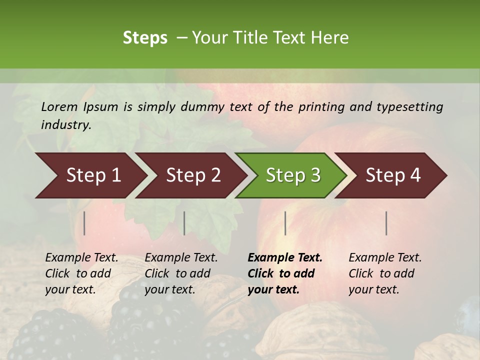 Berry Fresh Walnuts PowerPoint Template