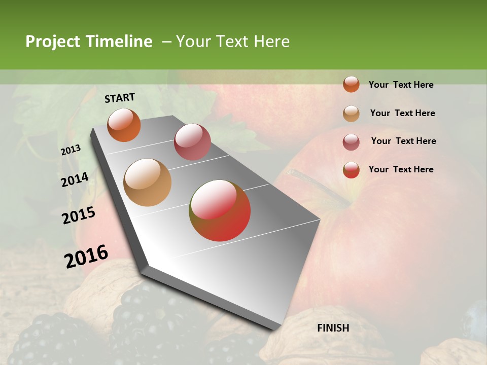 Berry Fresh Walnuts PowerPoint Template