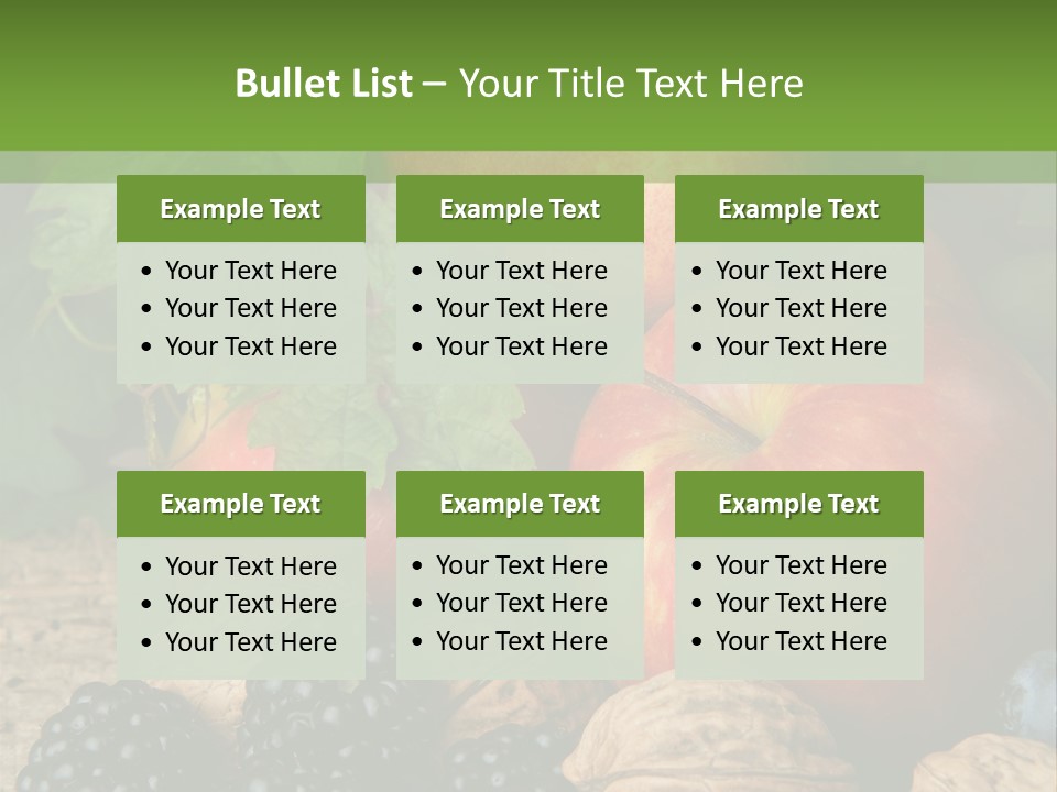 Berry Fresh Walnuts PowerPoint Template