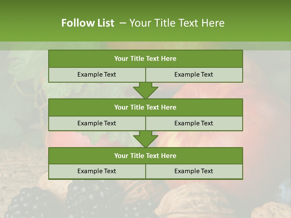 Berry Fresh Walnuts PowerPoint Template