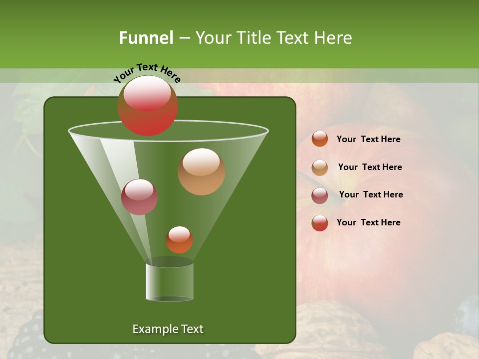 Berry Fresh Walnuts PowerPoint Template