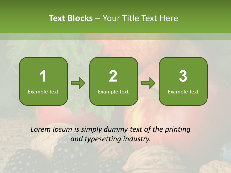 Berry Fresh Walnuts PowerPoint Template