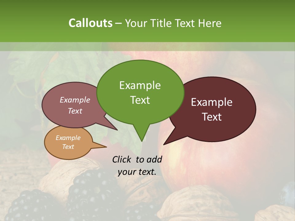 Berry Fresh Walnuts PowerPoint Template