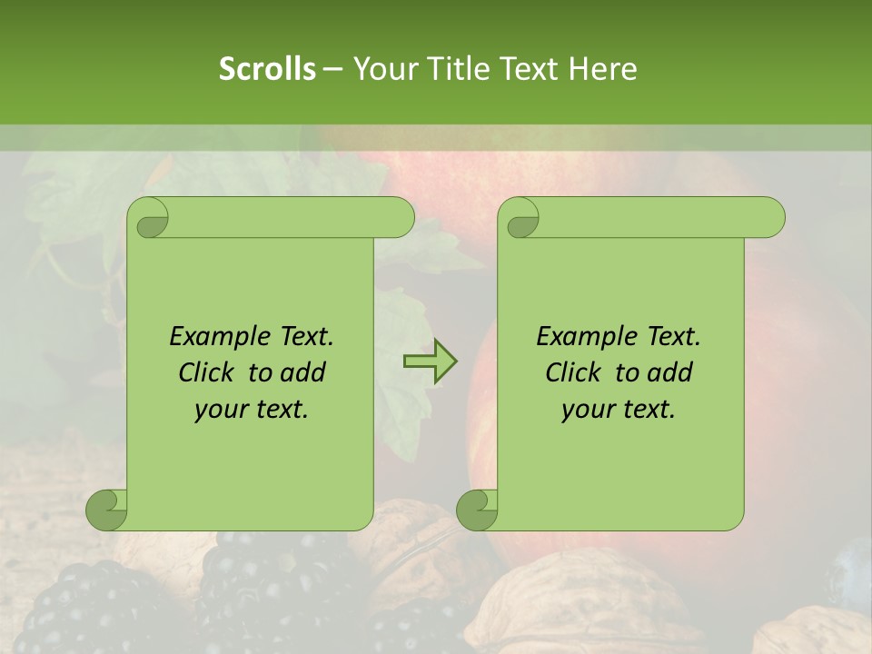 Berry Fresh Walnuts PowerPoint Template