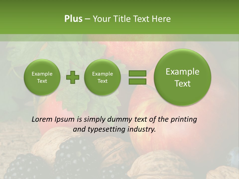 Berry Fresh Walnuts PowerPoint Template