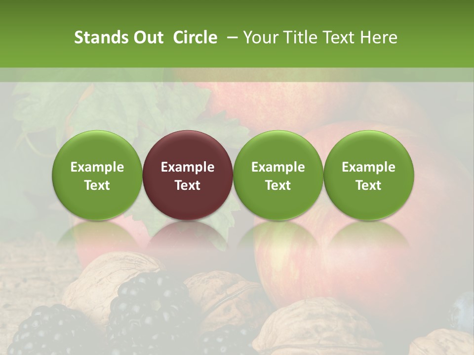 Berry Fresh Walnuts PowerPoint Template