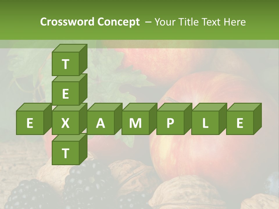 Berry Fresh Walnuts PowerPoint Template