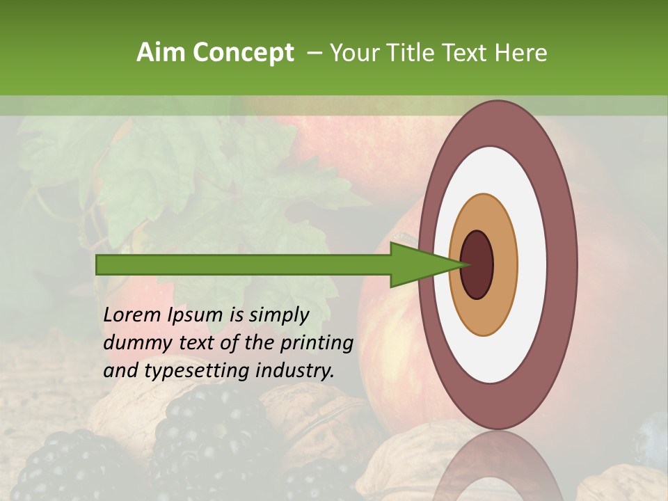 Berry Fresh Walnuts PowerPoint Template