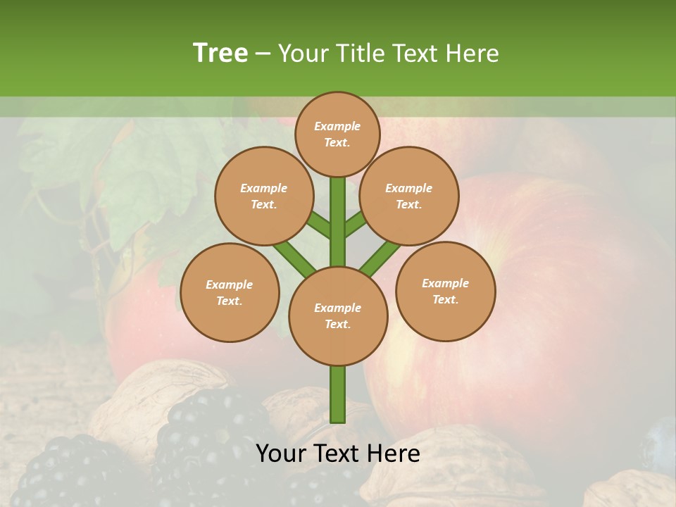 Berry Fresh Walnuts PowerPoint Template