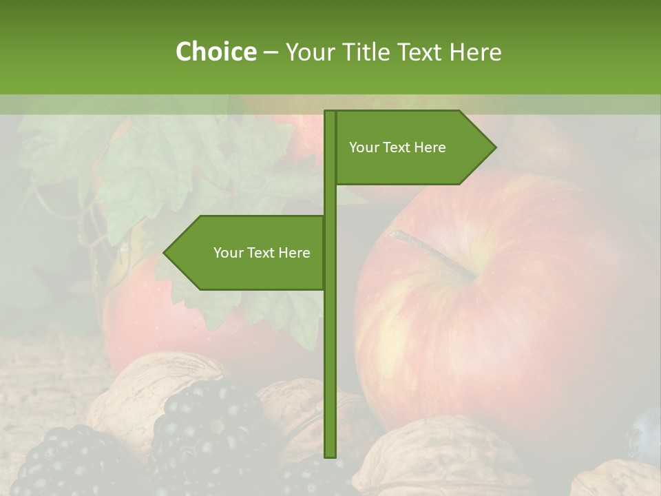 Berry Fresh Walnuts PowerPoint Template