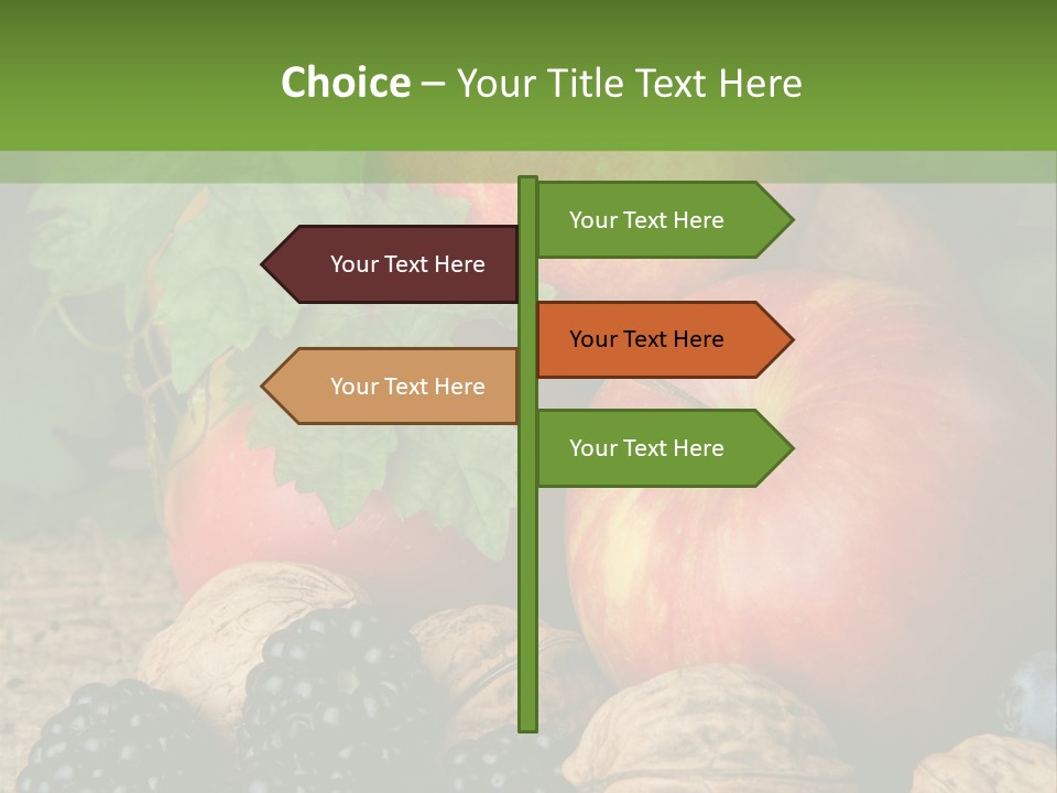 Berry Fresh Walnuts PowerPoint Template