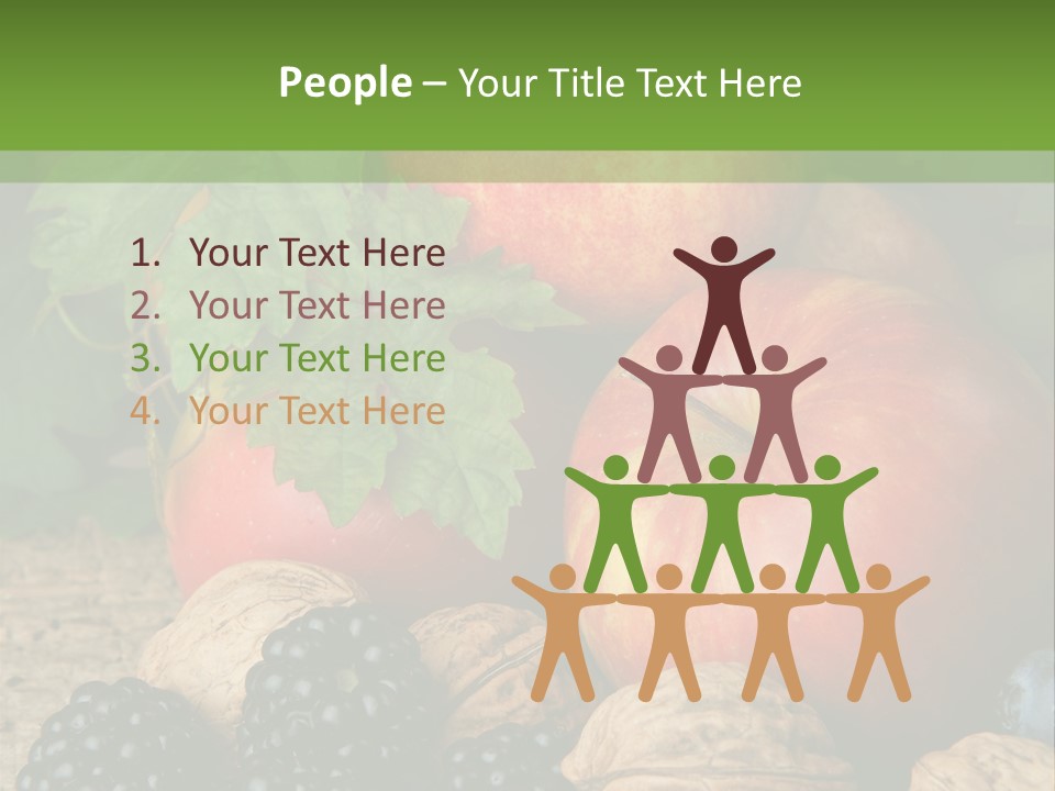 Berry Fresh Walnuts PowerPoint Template
