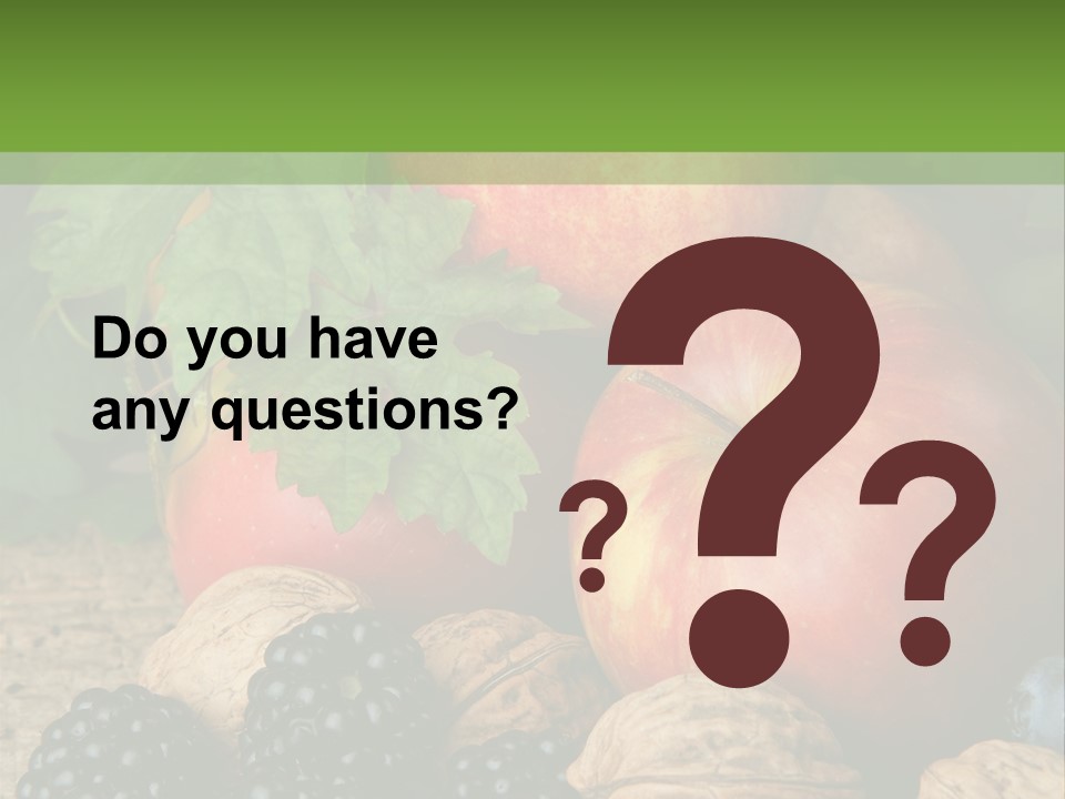 Berry Fresh Walnuts PowerPoint Template