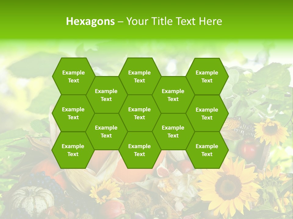 Laub Kiwi Trauben PowerPoint Template