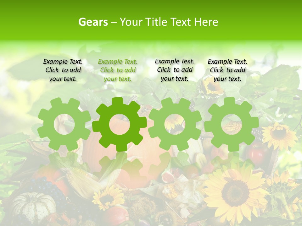 Laub Kiwi Trauben PowerPoint Template