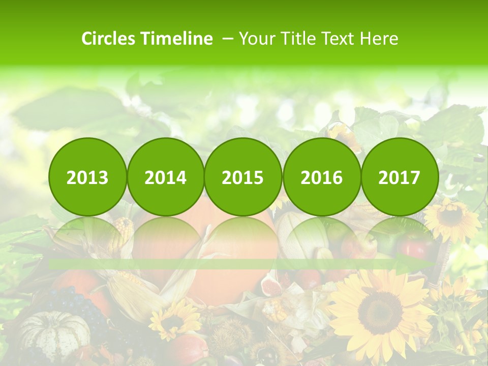 Laub Kiwi Trauben PowerPoint Template