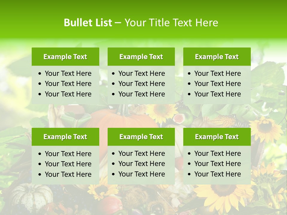 Laub Kiwi Trauben PowerPoint Template