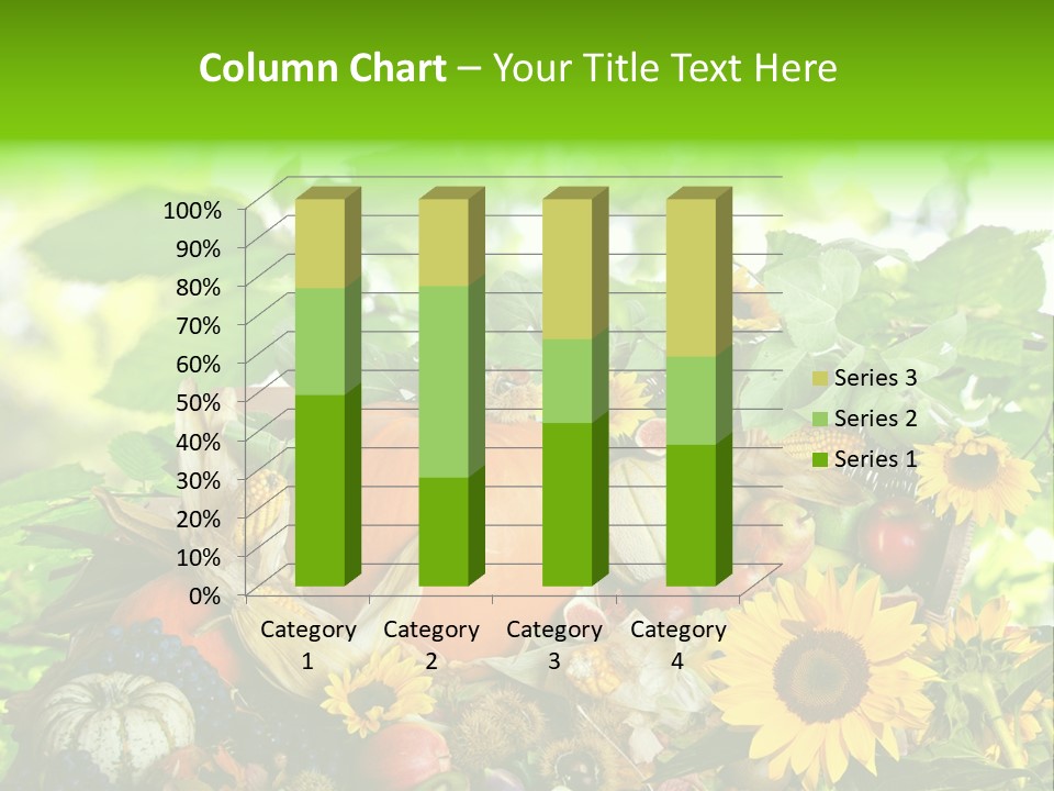 Laub Kiwi Trauben PowerPoint Template