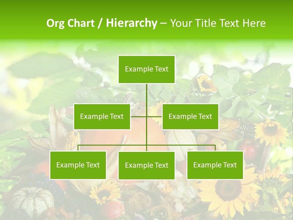 Laub Kiwi Trauben PowerPoint Template