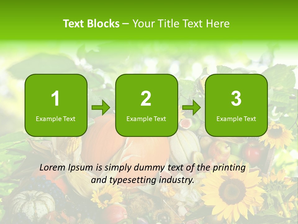 Laub Kiwi Trauben PowerPoint Template