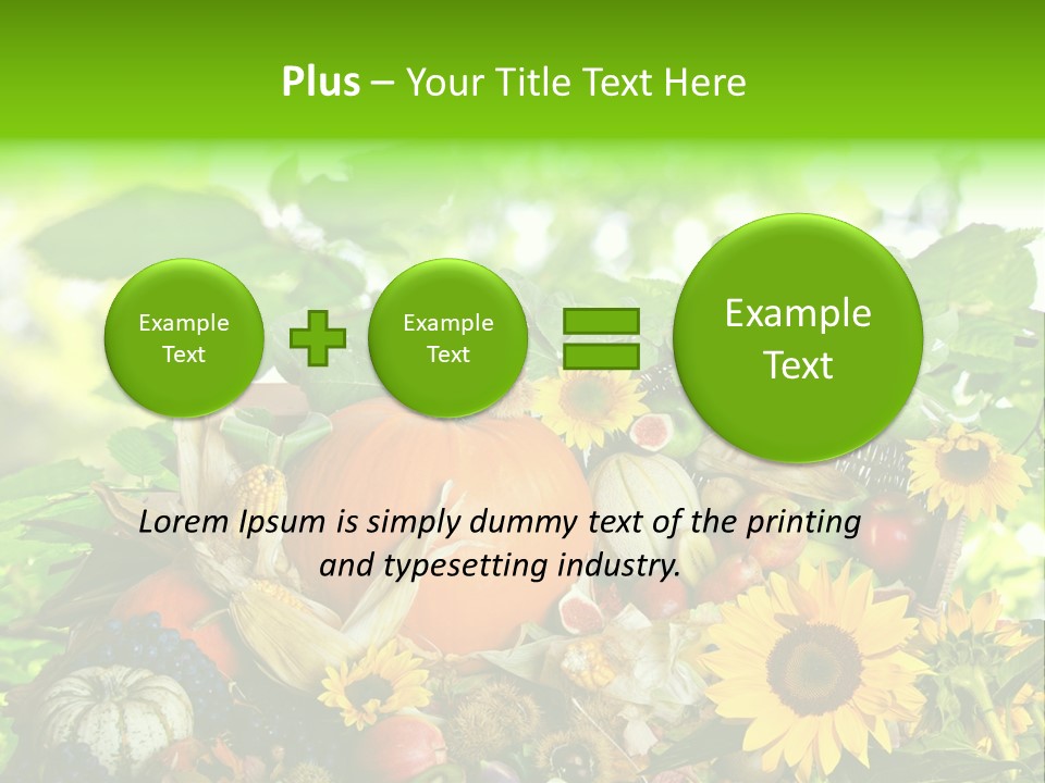 Laub Kiwi Trauben PowerPoint Template